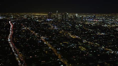 5k Stock Footage Aerial Video Tilt Up Revealing Downtown Los Angeles