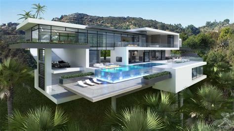 Luxury Ultramodern Mansions On Sunset Plaza Drive In Los Angeles