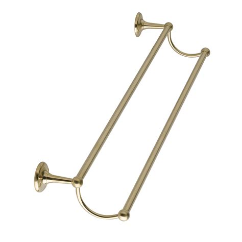 Bc Designs Victrion Brushed Gold Double Towel Rail Bathroom City