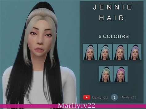 The Sims Resource Jennie Hair Recolourleahlilith Angel Hair