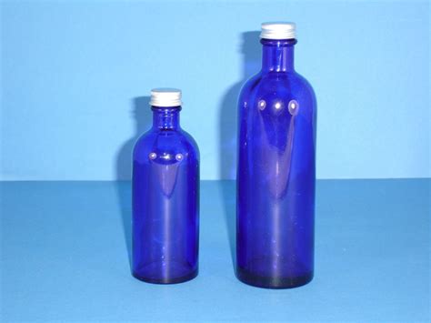 Blue Fleur Doranger Glass Bottleand Metaliseclosuse Shop