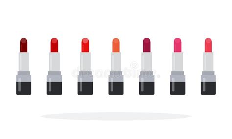 Lipstick Different Shades Stock Illustrations 140 Lipstick Different