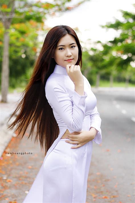 áo Dài Nữ Sinh Ao Dai Vietnamese Long Dress Long White Dress