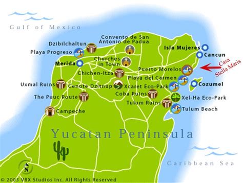 Mapa De Yucatán Peninsula Político Región Mapa Político Ciudad Región