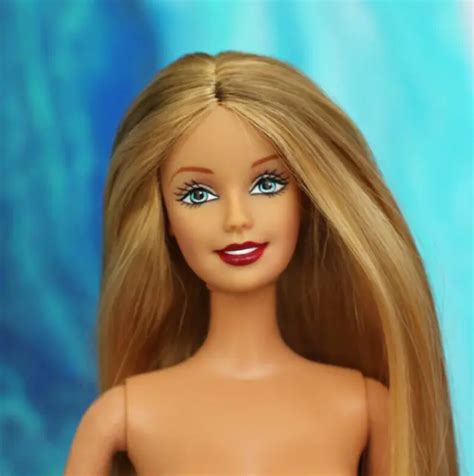 Nude Blonde Straight Highlight Hair Ceo Barbie Doll Bellybutton Body