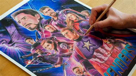 Drawing Marvel Avengers Endgame Avengers Logo Free Wallpaper Hd
