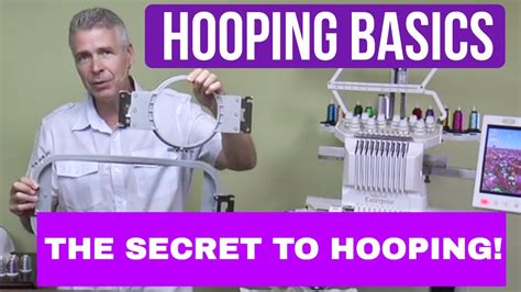 Machine Embroidery Hooping Basics Tutorial Youtube
