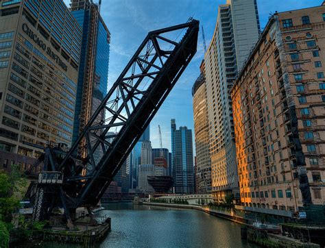 Chicago Kinzie St Rail Bridge Photograph By Nisah Cheatham Pixels
