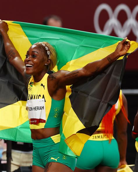 Dünn Wagen Erfolg Haben Jamaica 100 Meter Runners Geflügel Caius Während