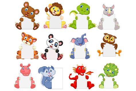 Cartoon Animals Alphabet Vector Set By Tigatelu Thehu