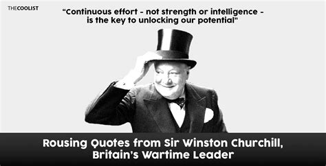 Rousing Quotes From Sir Winston Churchill Britains Wartime Leader