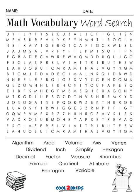 4th Grade Word Search Cool2bkids