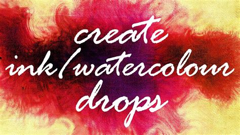 Create Inkwatercolour Drops After Effects Tutorial No Plugins