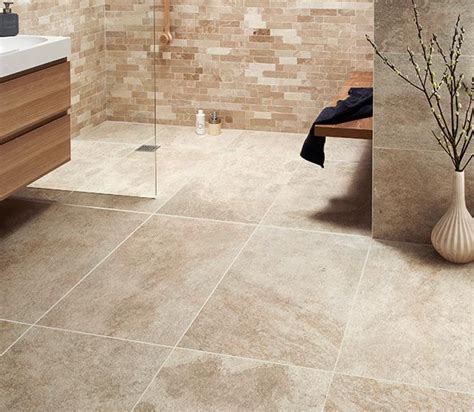 Large Format Tiles Homebuilding And Renovating Beige Tile Bathroom