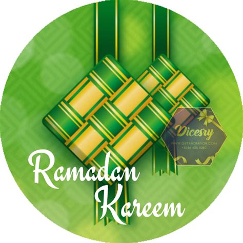Readymade Stickers Hari Raya Dicesry T And Favor