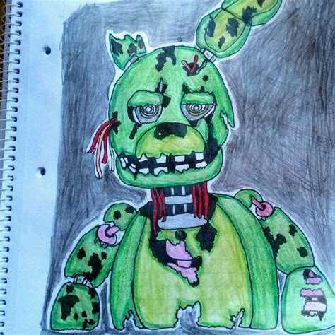 Dibujo De Springtrap Mejorado Editado Recientemente V Fnaf Amino