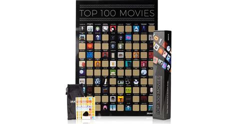 Note that there are 104 movies on here instead of 100 because they treated the star wars and lord of the rings trilogies as one movie respectively. Movie Scratch Off Poster | Best Stocking Stuffer Ideas ...