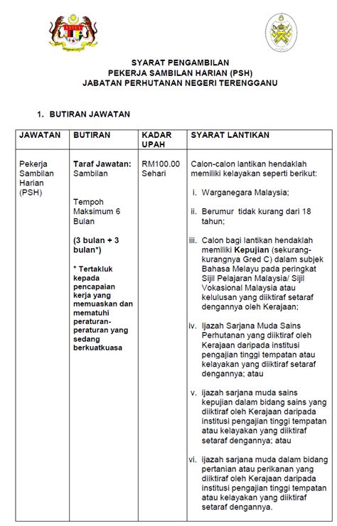 Jawatan kosong 2021 di universiti malaysia pahang (ump) | permohonan adalah dipelawa daripada warganegara malaysia yang berkelayakan dan be. Jawatan Kosong di Jabatan Perhutanan Negeri Terkini 2018 ...