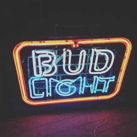 Little Vintage Bud Light Neon Bar Sign Our Store Is