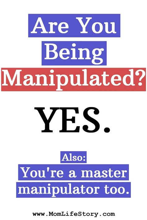 are you being manipulated yes also you re a master manipulator manipulation mom blog