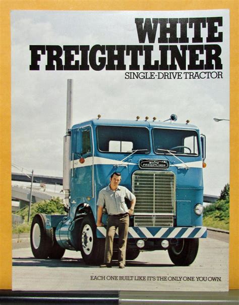 1974 White Freightliner Truck Model Wft 6342t Sales Brochure