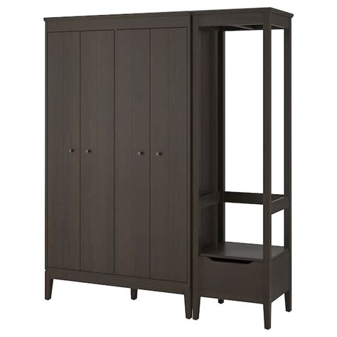 IdanÄs Wardrobe Combination Dark Brown 180x59x211 Cm Ikea