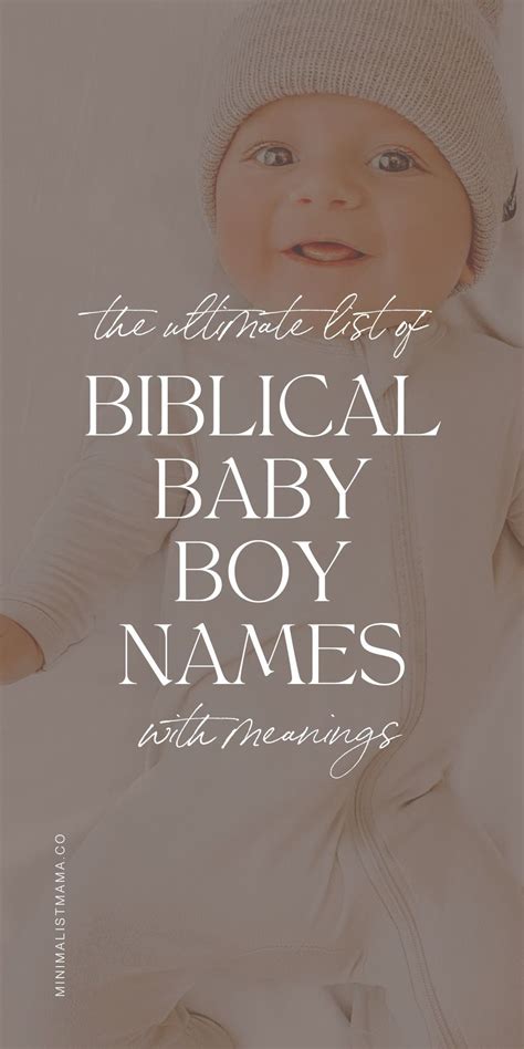 65 Unique Biblical Boy Names With Meaning The Perfect List Artofit