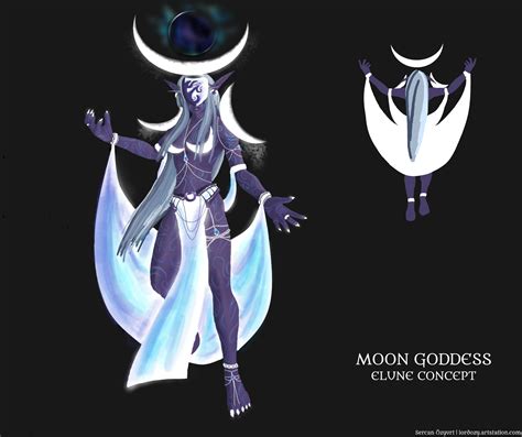 Sercan Özyurt Fan Concept Moon Goddes Elune World Of Warcraft