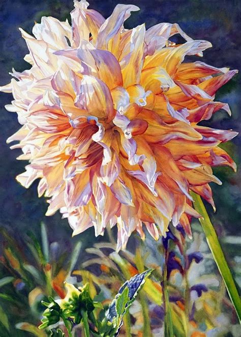 Cara Brown Floral Watercolor Botanical Art Colorful Art