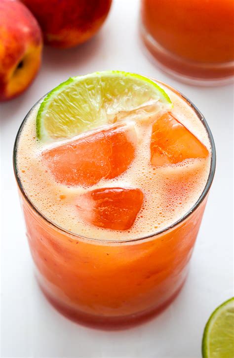 Fresh Peach Margaritas Baker By Nature