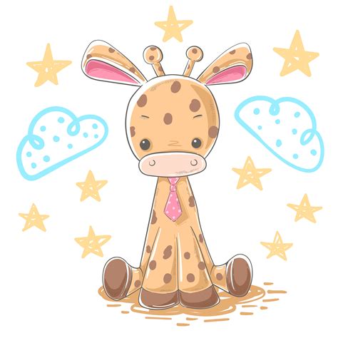 Cartoon Giraffe Illustration Cartoon Characters 456527 Vector Art At