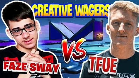 Faze Sway Vs Tfue 1v1 Creative Wagers For 10000 Youtube
