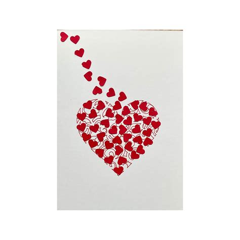 Hand Drawn You Fill My Heart With Love Blank Greetings Card Etsy Uk