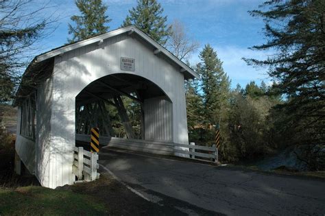 Hannah Covered Bridge In Linn County One Of Three That Spans Thomas