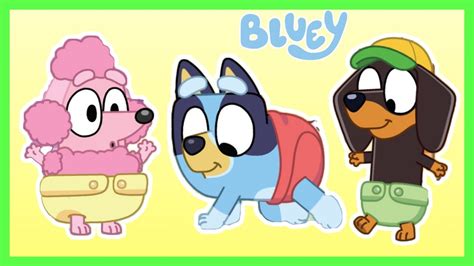Bluey And Bingo As Babies With Judo Snickers And Coco Disney Jr