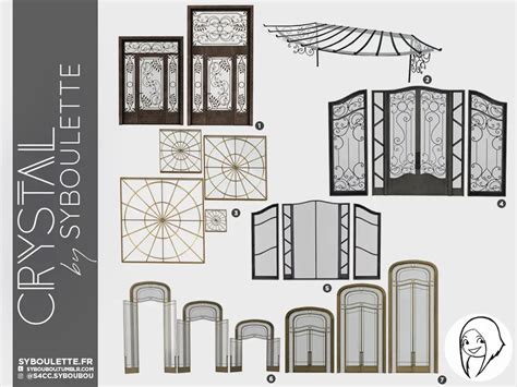 Crystal Door Cc Sims 4 Syboulette Custom Content For The Sims 4