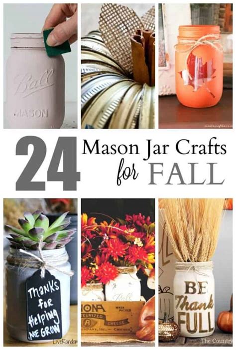 24 Cute Mason Jar Crafts For Fall Simple Pure Beauty