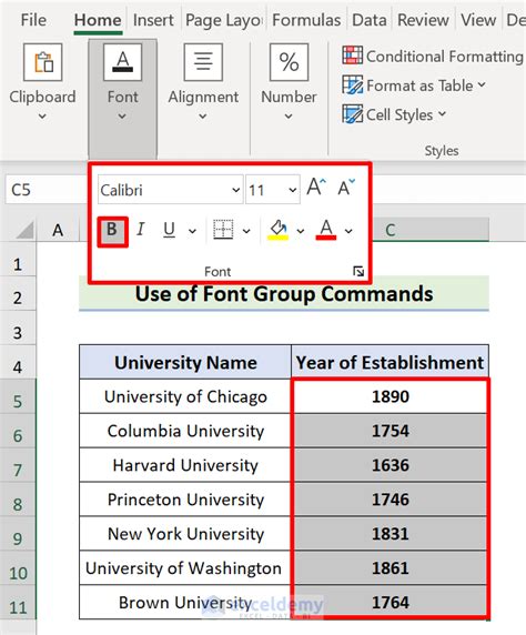 How To Change Font Style In Excel 5 Easy Ways Exceldemy