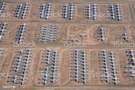 Overlook The Aircraft Boneyard Davismonthan Air Force Base Stock Photo