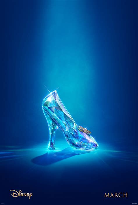 First Live Action Cinderella Poster Teaser Trailer Showcases The Sparkly Glass Slipper