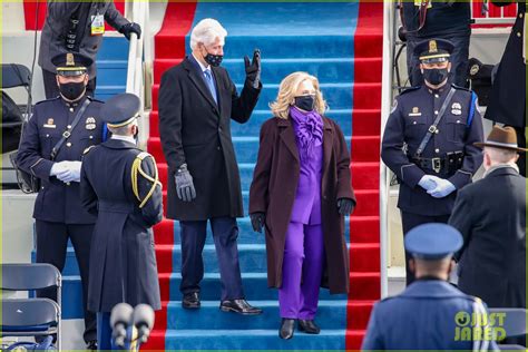 Barack Obama Michelle Obama Bill Clinton And Hillary Clinton Arrive At