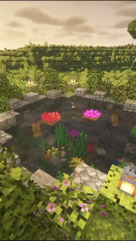 Minecraft Axolotl Pond Build 🏄‍♂️⛲ In 2022 Instagram Minecraft