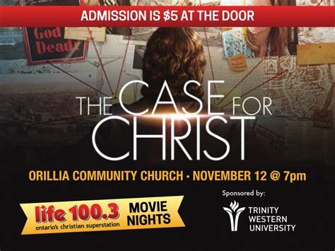 Case For Christ Orillia Community Church