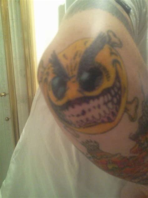 28 Best Crazy Smiley Face Evil Tattoos Images On Pinterest Evil