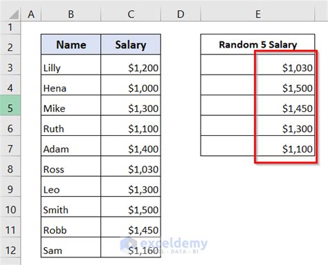 How To Select Random Sample In Excel 4 Methods Exceldemy