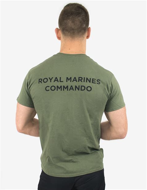 Basic Royal Marines Commando T Shirt Military Green Royal Marines Shop