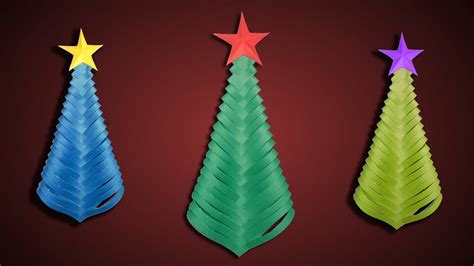 How To Make An Easy Paper Christmas Tree Diy Origami