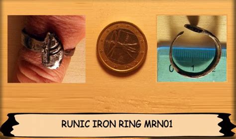 Runic Iron Ring Iron Ring Iron Ancient Cultures