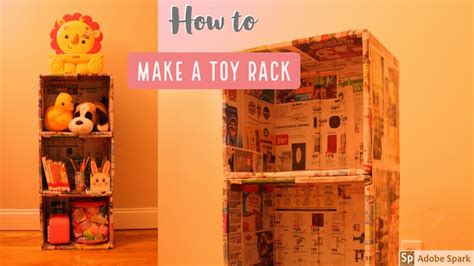 Make A Cardboard Rack Shelf In Minutes Craft O Berry Youtube