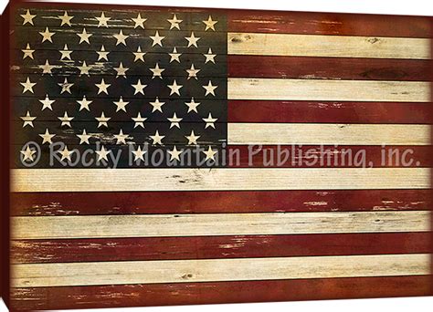 Rustic American Flag Art Prints By Jeremy Ashcraft